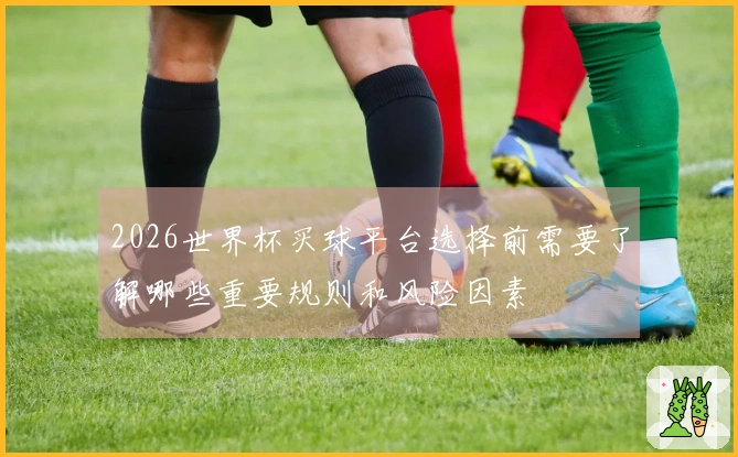 2026世界杯买球平台选择前需要了解哪些重要规则和风险因素